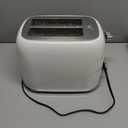 Aigostar Retro 2 Slice Toaster - Stainless Steel, Extra Wide Slots, Bagel Function, Cancel & Defrost, 6 Shade Settings, Removable Crumb Tray, White