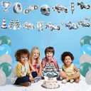 59 Pcs Race Car Birthday Party Supplies, Watercolor Race Car Themed Party Decoration Vintage Race Car Backdrop Balloons Cake Cupcake Topper for Racing Car Themed Party Decor