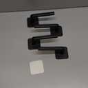 Hat Rack for Wall Organizer (4-Pack), Racks Baseball Caps, Adhesive Hooks Wall, No Drilling Hangers Closet Cowboy Holder Display, Sticky Storage Black