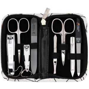 3 Swords Germany  manicure pedicure set kit (589) (WHITE-BLACK / SPIDER)