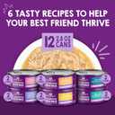 Stella & Chewy’s Carnivore Cravings Savory Shreds Canned Wet Cat Food Variety Pack – (2.8 Ounce Cans, Case of 12) (EXP 08/28/28)