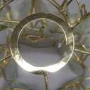 Glass Flower Pendant Lights Floral Petal Light Fixture Modern Hanging Lamp 7 Inch Mini Pendant Lighting for Kitchen Island - Clear Textured Glass Shade