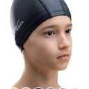 AqtivAqua Kids Swimming Cap for Toddlers & Preschoolers (1-5 Years) Swimming Hat Kids Swim Cap for Little Boys and Girls, Kids Size / Unisex