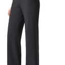 G4Free Women Fleece Lined Pants with Pockets Wide Leg Winter Thermal Work Trousers Dressy Casual Petite/Regular/Tall (Small, Black)