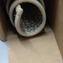 DEXI Door Mat Inside Entrance 36x56, Non Slip Rubber Backed Dirt Trapper, Low Profile Thin Welcome Doormat, Absorbent Easy Clean Entry Mats for Entryway, Patio, Beige and White (3' x 4'8" (Rectangular))