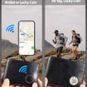 2 x Men's Slim RFID Wallet: Leather Ultra Thin Billfold for 14 Cards with Hidden AirTag Holder, Cash Pocket & Gift Box, Black