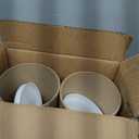 4" x 24" Reinforced Kraft Paper Mailing Tube, Pack of 2 Tubes with 4 Caps – Secure USPS Approved Poster Tube – Made in USA Cardboard Tube for Shipping and Storing Posters, Prints, Artwork