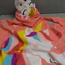 Joiedomi Kids Beach Towels with Hood for 3-10 Years Boys Girls Unicorn Hooded Toddler Bath Towel Poncho Absorbent Quick Dry Soft Microfiber Swim Robe with Backpack Lightweight 30"x30" for Beach Pool