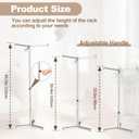 tonchean 45 Inch Adjustable Shopping Bag Holder, Heavy Duty Metal Purse Rack Stand for Retail Store, Tote & Handbag Holder Stand for Vendors, Trade Show Display, Boutique, Grocery Store, Home Storage