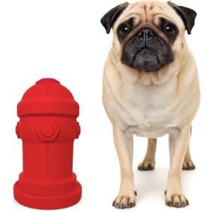Small Dog Fire Hydrant 4x7 Silicone Soft Potty Training Aid for Small Breeds Under 10lbs Toy Breeds Indoor Outdoor Training Red