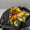 Spare Tire Cover USA Flag on Sunflower Spare Tire Covers Weatherproof & Dustproof Wheel Protectors Universal Fit for Rv Trailer SUV Truck Camper Travel 15 Inch