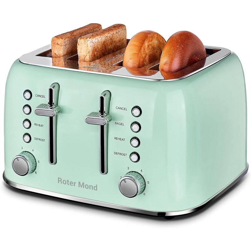Kitchen Best Compact Slice Toaster Whall Slice 1500W Stainless - Main Image