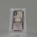 Misscase for iPhone 17 Magnetic Glitter Case Compatible with MagSafe,Full Protection Slim Shockproof Anti-Scratch Case with Camera Lens Protector Plating Bling Dust-Proof Net for Women Purple