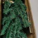 4FT Prelit Christmas Tree 2-Pack Artificial Potted Christmas Tree with 100 Warm White LEDs Battery Powered & 8 Lighting Modes for Xmas Porch Entrance Decorations