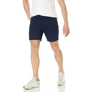 Amazon Essentials Men's Slim-Fit 7" Inseam Stretch 5-Pocket Shorts 38, Midnight Blue