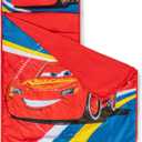 Jay Franco Kids Nap Mat with Embedded Pillow & Blanket Soft 46"x20" Microfiber Sleeping Bag with Name Tag & Handle