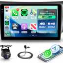 4G+64G Android 15 Car Stereo for Nissan Sentra 2013-2017 Wireless Carplay Android Auto, Rimoody 10.1'' in-Cell Screen Car Radio with GPS/Bluetooth 5.0/FM RDS/EQ/5G-WiFi Mirror Link Backup Camera SWC