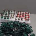 C9 LED Outdoor Christmas Lights,C9 String Lights with Quick Clips, for Xmas House Roof Gutter, Plug in & Connectable,50FT 50 Light, Red Green White