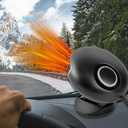 Portable Car Heater, 12V 150W Automotive Heater and Defroster, Rapid Hot/Cold Fan for Windshield Defogging, Plug-in Auto Heater for Cars, Sedans, SUVs and RVs