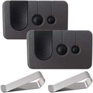 2Pcs for Sears Craftsman 139.53753, 139.53985D Garage Door Opener Remote 315mhz with Purple Learn Button Only
