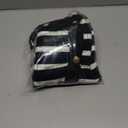 ANRABESS Women Striped Cardigan Sweaters Button Down Cropped Knit Lady Jackets Coat 2025 Fall Outfits Trendy Clothes (Small, Black White Stripe)