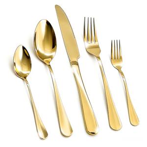 20 Piece Gold Silverware Set,for Home,Kitchen,Restaurant.Gold Flatware Set,Stainless Steel Cutlery Utensil Set include Forks,Knives,Spoons