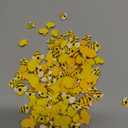 120 Pcs Tiny Resin Bees for Crafts Bulk Small Mini Plastic 3D Flatback Bee Charm Embellishments for Summer Honey Themed Party Decor Art DIY Crafts Baby Shower Birthday Decoration