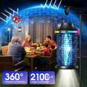 Bug Zapper Outdoor Cordless, 2026 Upgraded 4200V Electric Mosquito Zapper 5 in 1 Rechargeable Bug Zapper Outdoor Waterproof with 5000mAH Battery, Portable Fly Zapper Insect Zapper for Patio Camp