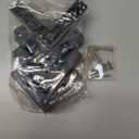 Leinuosen 4 Pcs 1.97 Inch Height Patio Furniture Riser l Shaped Outdoor Waterproof Plastic Sofa Legs Replacement Couch Feet with Screws for Outdoor Yard Sofa Couch Table Chairs Feet Support