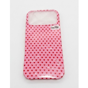 Small Heart Phone Case for iPhone 17 Pro Max 6.9in, Cute Love Heart Polka Dot Pattern Aesthetic Y2K Design Slim Protective Cover for Teen Girls Women - Pink Red Case iPhone 17 Pro Max Pink Hearts