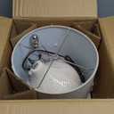 Signature Design by Ashley Rainermen 20" Modern Herringbone Ceramic Table Lamp, Off White