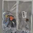 REACH STAR 2 Pairs Winter gloves for women Touch screen Elastic Thermal knit Lining Warm Gloves for Cold weather (Black+light Gray)