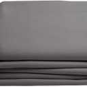 Moondream LumenControl Solid Blackout Curtain for Bedroom | Light Block for Windows & Sliding Doors | Made in Europe | Rod Pocket & Pencil Pleats | 55" W x 63" L | Grey - Cloud MC09