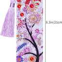 choyaxo 6 Pack Diamond and Painting Bookmark DIY Leather Tassel Bookmark for Adult Beginners Christmas New Year Graduation Birthday Gift 8.3x2.4 Inch