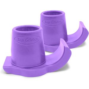 Top Glides DuraSki Extra Durable Walker Glide Skis for 1 1/8 Inch Tubes (Purple)
