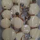 18 Pcs Velvet Christmas Balls Bulk 3.15, 2.76, 2.36 Inch, Flocked Xmas Tree Ball Ornaments Plastic Velvet Christmas Ornaments Xmas Tree Hanging Decoration(Cream White)