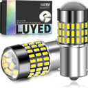 1156 LED Bulb 1800Lumens Super Bright 3014 78-EX Chipsets 1156 1141 1003 7506 LED Bulbs Used for Back Up Reverse Lights,Brake Lights,Tail Lights,Rv lights,Xenon White,Pack of 2