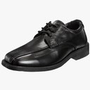 French Toast Boys Dress Shoes - Classic Lace-Up Oxford Casual Dress Formal Shoes - Black (Size 7 Toddler - 12 big kid