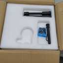 TYT Adjustable Truck Trailer Hitch for 2.5 inch Receiver, 6" Drop/Rise Tow Hitch with Dual Balls (2" & 2-5/16"), Includes Two Pin Locks & Hitch Tightener