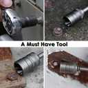 THINKWORK Bolt Extractor Kit, 38-Piece Nut Extractor Socket Set, 1/4" 3/8" 1/2" Drive Rounded Bolt Remover, Lug Nut Removal Tool for Damaged, Rusted, Rounded-Off, Stripped Fasteners