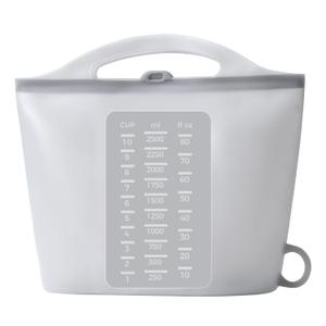 Large 85oz Silicone Microwave Steam Sterilizer Bag for Baby Bottle, Breast Pump Parts Other Toddler Accessories, Portable Travle Reusable Sterilizing Storage Bag, Cooking Bag for Vegetables