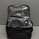 ExtraCharm Insulated Lunch Bag for Women/Men - Reusable Lunch Box for Office Picnic Hiking Beach - Leakproof Cooler Tote Bag Organizer with Adjustable Shoulder Strap for Adults - Black