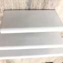 10Pcs 4.72" Back Mount Finger Pull,Cabinet Handles Closet Door Finger Pulls,Hole Dia.3.78"/96mm,White