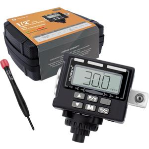 MULWARK 1/2" 3 Color Visual Signal Digital Torque Adapter with Tire Pressure Gauge - Calibrate Digital Torque Wrench Adapter with LCD Backlight (7.4 to 147.5 ft-lbs)