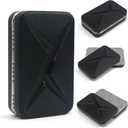 Fidget Toys Adults, Trackless Fidget Slider, Metal Magnetic Haptic Fidget Slider, Fidget Toys for Stress Relief, Cool Office Gadgets, Gift for Men (Black)