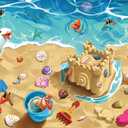 Ravensburger Fun at The Beach - 24 Piece Floor Jigsaw Puzzle for Kids | Engaging Coastal Adventure | Promotes Problem Solving Skills | FSC-Certified