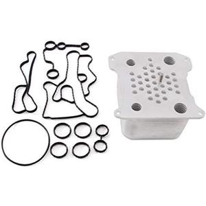 Mishimoto MMOC-F2D-08 Replacement Oil Cooler, Compatible with Ford Powerstroke 634L, 2008-2010