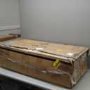 Signature Design by Ashley Hallanden Modern Farmhouse Counter Upholstered Barstool, Set of 2, Comb-back Design, Solid Wood, 25.75" , Dark Gray (Grey)