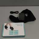 Cordless Foot and Ankle Massager with Heat, Ankle Heating Pad Wrap with Massage, Ankle Massager for Pain Relief, 3 Heat & Vibration Settings, Auto Shut-Off  Ideal for Home, Office, Travel (Black)