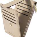 Chelmon Womens Wallet Slim RFID Blocking Bifold Multi Card Case Wallet with Zipper Pocket (Khaki)